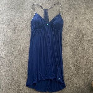 Victoria’s Secret Babydoll Blue Cheetah Outline Women Size Large